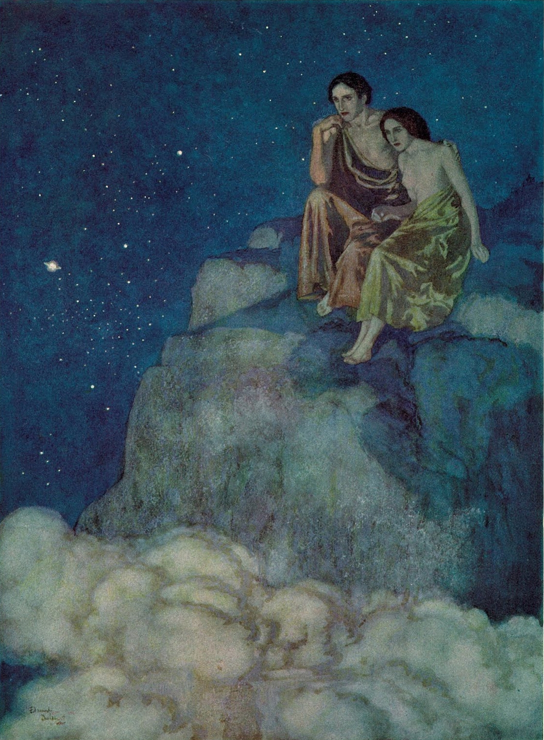 Illustration For Edgar Allan Poe's Al Aaraaf by Edmund Dulac